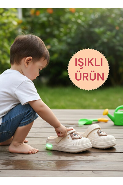 nazenintasarımlar Lighted Soles Children's Very Light Comfortable Eva Boxed D...