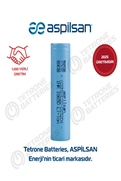ASPİLSAN A28 3.65V 2800 mAh Lityum İyon Pil INR18650
