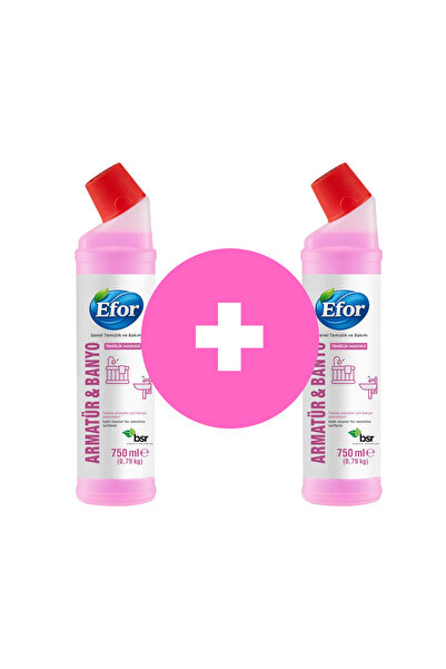 Efor Armatür Temizleyici 2’li Paket 750 ml | Kireç & Pas Giderici | Parlaklık...