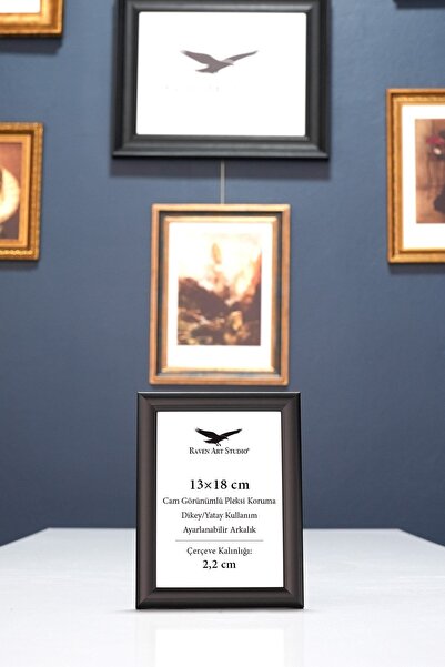 Raven Art Studio Περγαμόν 13x18 εκ. Μαύρη θήκη για φωτογραφίες, έγγραφα, αφίσ...