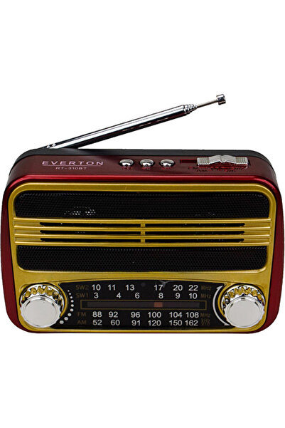 Everton Rt-310bt Bluetooth Fm-Usb-Tf Card- Şarjlı Nostaljik Radyo