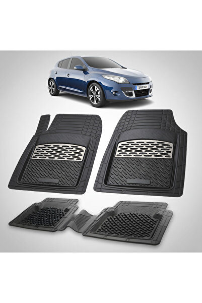 TEAMCAR Renault Megane III Hatchback Compatible Floor Mats 2008-2016 | Silver
