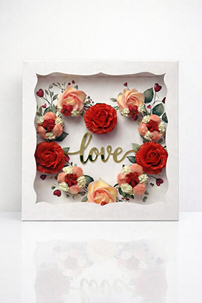 Ege Concept Life 10 Bölmeli Kalp Şeklinde Cupcake Kutusu 35x35x11 cm - Pastan...