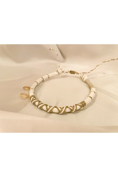 Generic Brand Koza White Anklet