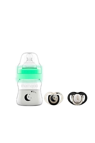 Mamajoo Gece & Gündüz Biberonu 160 ml & Saklama Kutulu İkili Emzik / Pearl