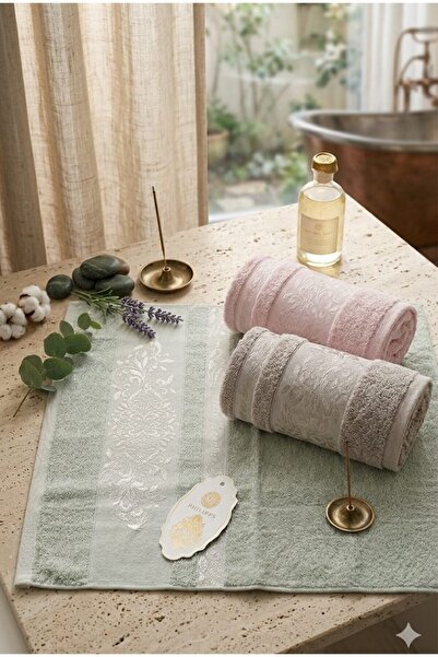 A.Z.H. SÜPER LÜKS MİSS BAMBOO 50X90CM. İHRAÇ MALI EL&YÜZ 3'LÜ HAVLU SETİ %70 ...