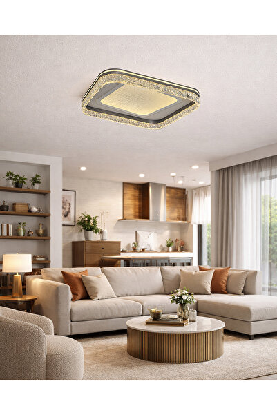 Özcan Aydınlatma Özcan Aydınlatma 1414-3 Nofa 50Cm Kare Armatür (Tuya Uyumlu)...