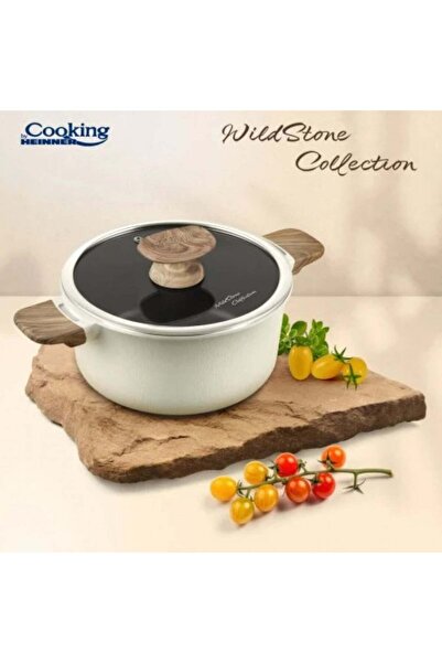 dealshopromania Ceramic saucepan with lid 2.5 liters Cooking cooks healthy