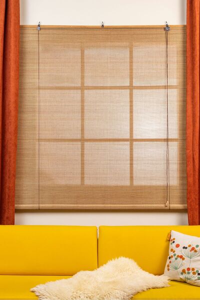 NAVEX Olympos Ahşap Bambu Stor Perde