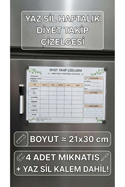 URDE Yaz Sil Beslenme ve Diyet Listesi Haftalık Diyet Çizelgesi Magnet-Su ve ...