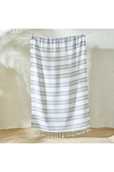 Bella Maison %100 Pamuk Stripe Peştamal Gri (90x160 cm)