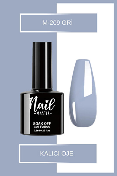 Nail Master M209 Kalıcı Oje 7,3ml Gri