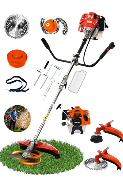 Pro Müller Alman 20 Hp Yan Tipi Benzinli Motorlu Ot Çalı Tırpanı Çim Biçme Ma...