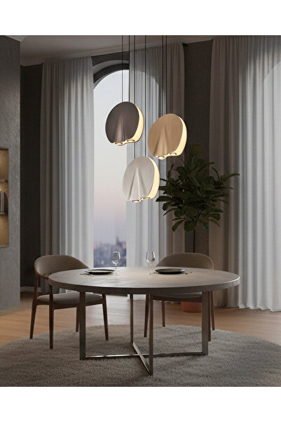 Özcan Aydınlatma 5732-3A-28 Oyster 3'lü Sarkıt Mixed