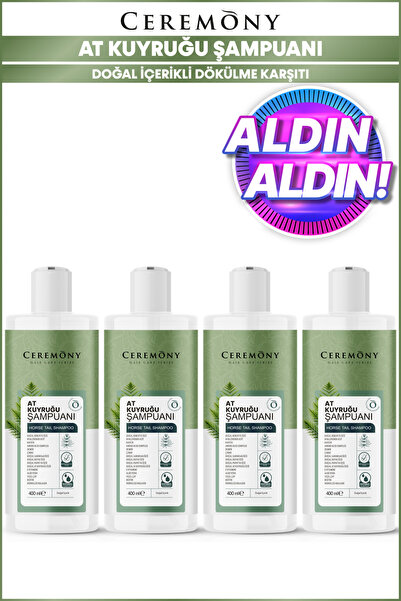Ceremony At Kuyruğu, Biberiye ve Hyalüronik İçeren 15 Bileşenli Şampuan 400 M...