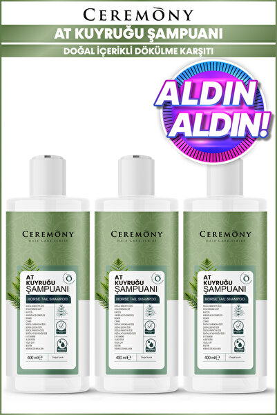 Ceremony At Kuyruğu, Biberiye ve Hyalüronik İçeren 15 Bileşenli Şampuan 400 M...