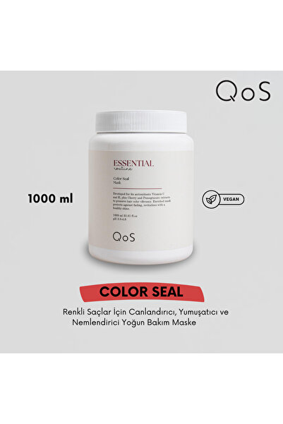 QOS Essential Routine Color Seal Boyalı Saçlar İçin Maske 1000ML