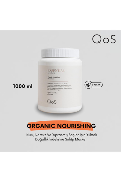 QOS Essential Routine Organic Nourishing Nemlendirici Maske 1000ML