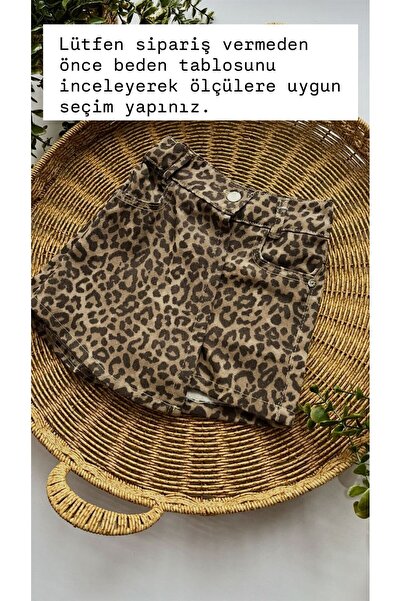 Tati Lovmi Baby LEOPAR DESEN ŞORT ETEK