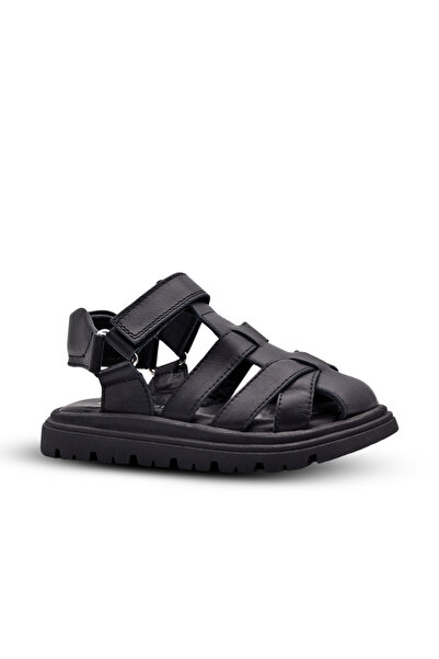 kids A more Карен Блек Сандали за момичета от естествена кожа