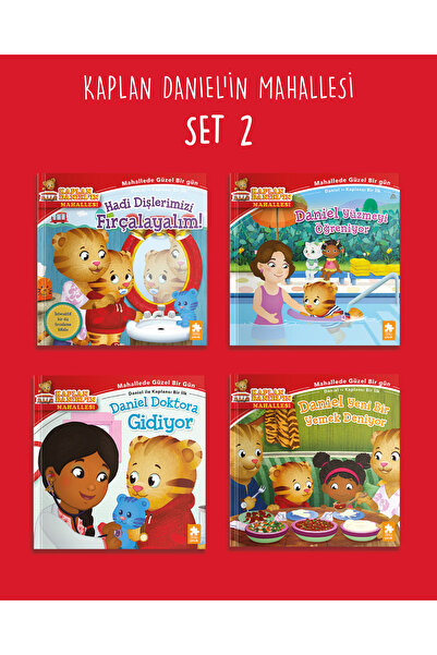 Eksik Parça Çocuk Kaplan Daniel Set -2 (4 kitap)(Dr-Yemek-Yüzme-Diş)