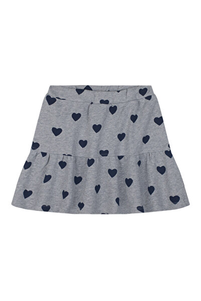 Antebies تنورة بناتية باللون الرمادي العضوي