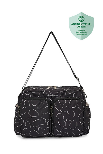 carry bliss حقيبة الأم والطفل متعددة الأقسام مبطنة بطبقة مضادة للبكتيريا من د...