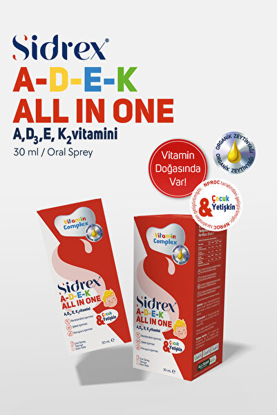SIDREX ADEK ALL-IN-ONE | Çocuk ve Yetişkinler İçin Multivitamin