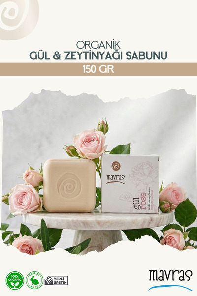Mavras Gül Zeytinyağı Sabunu 150 gr