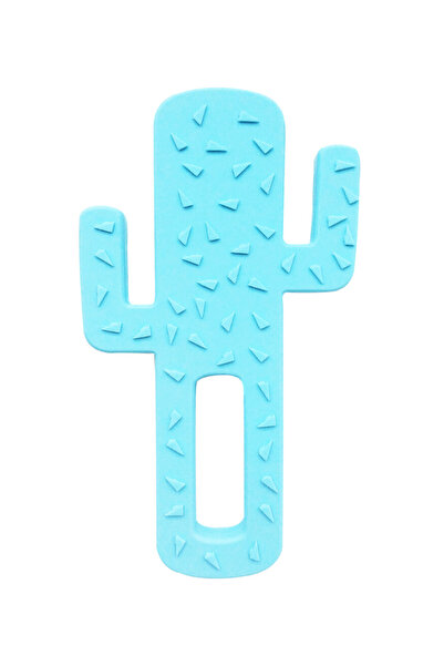OiOi Kaktüs Silikon Diş Kaşıyıcı Mavi 3 Ay+