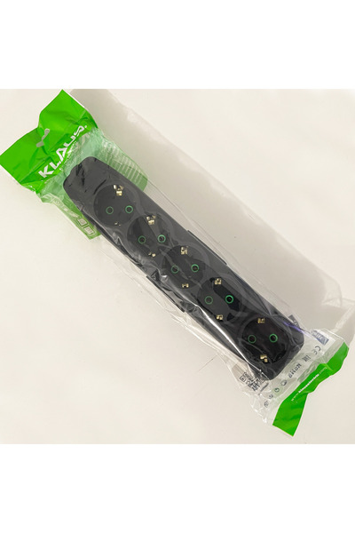 Klaus Καλώδιο επέκτασης με γείωση 5 πρίζες μαύρο, χωρίς καλώδιο, KE14501B (21...