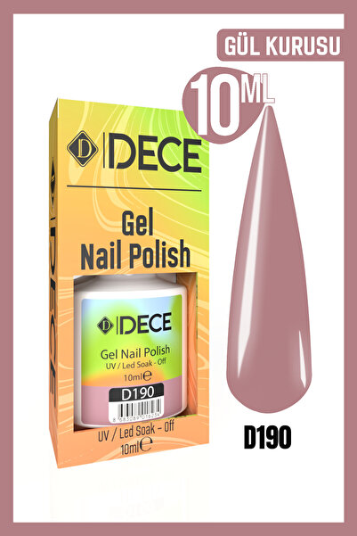 d dece Dece Kalıcı Oje UV LED D190 (ARA RENKLER) 10ml