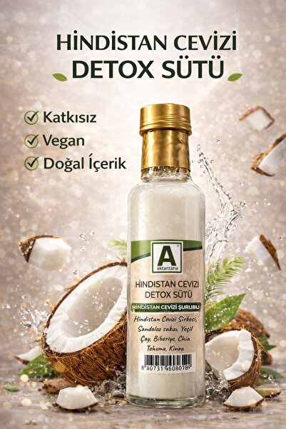 Aktarzane Hindistan Cevizi Detox Sütü 250 ml - Katkısız ,Vegan Ve Doğal İçerik