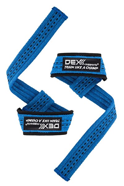 Dex Supports Lifting Strap Mavi Pedli 2'li Paket