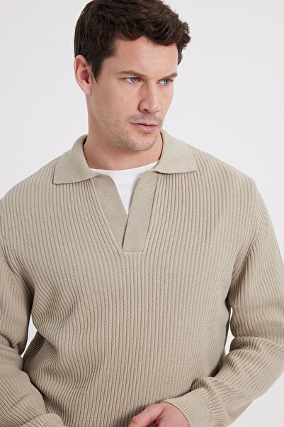 Tudors Ανδρικό πουλόβερ από βαμβάκι με κανονική εφαρμογή και λαιμόκοψη V, σε ...