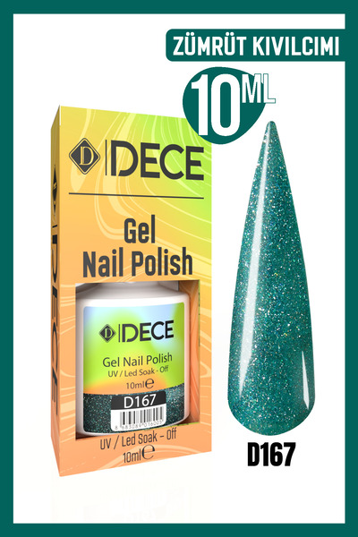 d dece Kalıcı Oje Uv Led D167 (SİMLİ SERİ) 10ml