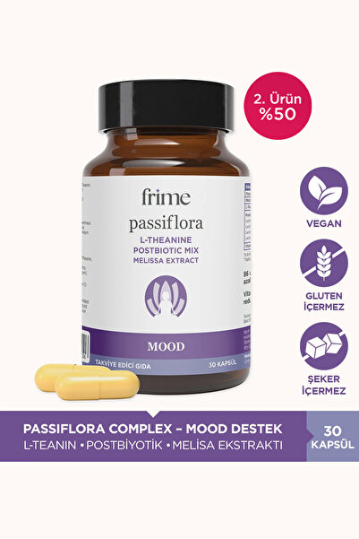 Frime Mood, Antistress, Pasiflora, L Theanine, Postbiyotik Mix, Melisa Ekstresi