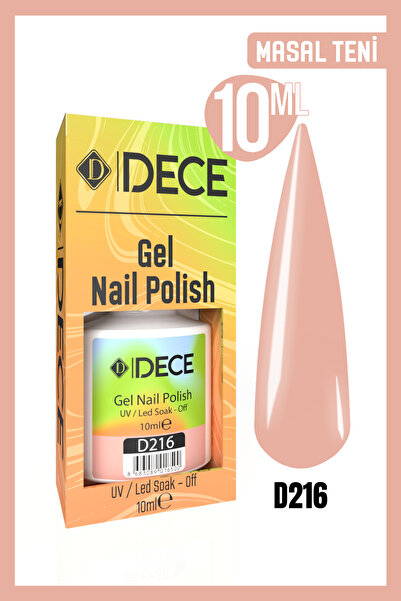 d dece Dece Kalıcı Oje UV LED D216 (NUDE SERİSİ) 10ml