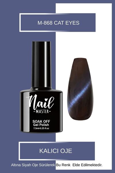 Nail Master M868 Kalıcı Oje 7,3ml Cat Eyes