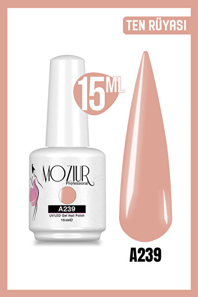 MOZIUR Kalıcı Oje UV Led A239 (NUDE SERİSİ) 15ml