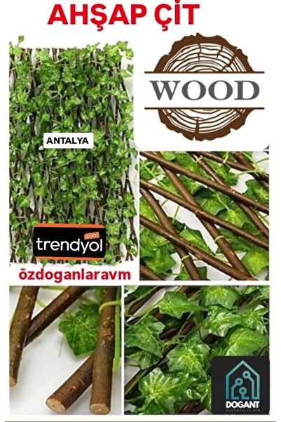 Dogant Ada Yapay Çiçek Akordiyon Çit Yapay Sarmaşık 200x90 Cm