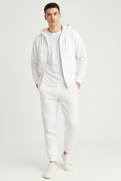 Altamira Set de trening pentru bărbați, cu glugă albă
