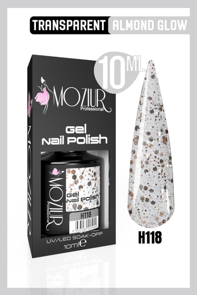 MOZIUR Kalıcı Oje Uv Led H118 (SİMLİ SERİ) 10ml