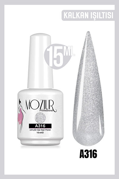 MOZIUR Kalıcı Oje Uv Led A316 (SİMLİ SERİSİ) 15ml