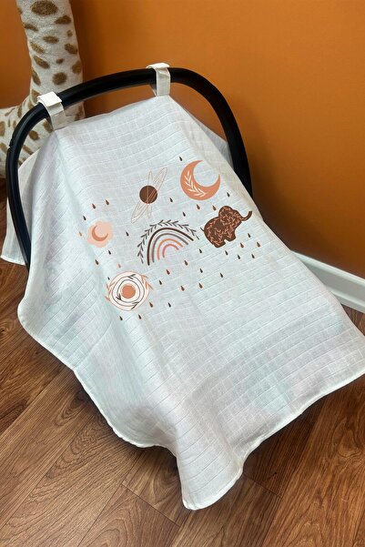 bebeqon Bohemian Desing 2 Kat Müslin Puset Örtüsü