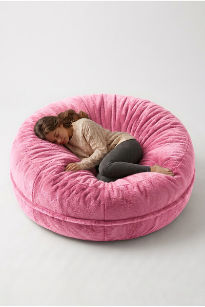 Pufero Pufio Dev Boy Rengarenk Dev Puf Özel Tasarım