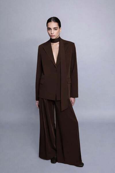VATKALI Oversized Blazer Jacket with Belt