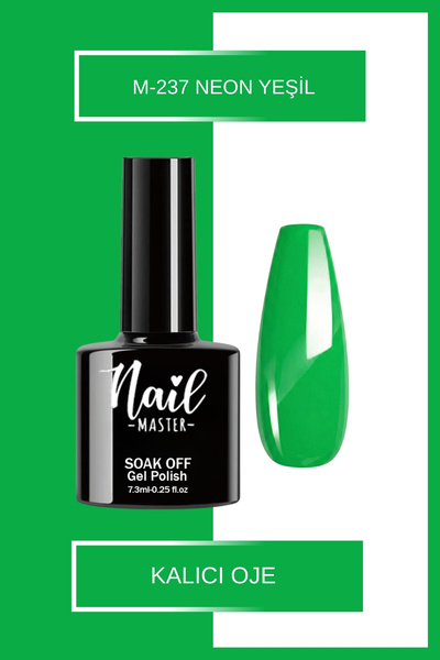 Nail Master M237 Kalıcı Oje 7,3ml Neon Yeşil