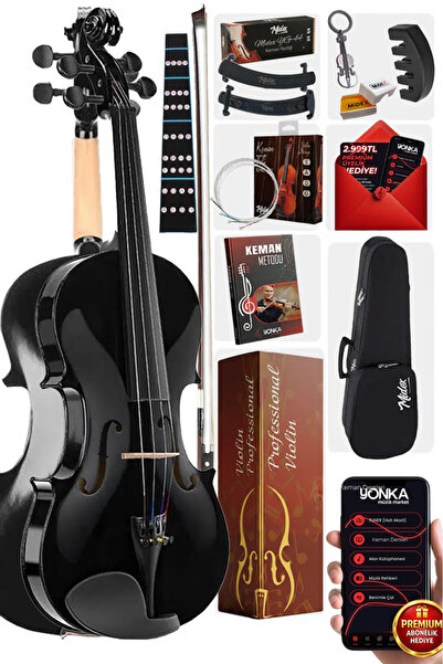 Midex Hga24bk-tys Siyah 1/2 Yarım Keman Seti 8-10 Yaş Çocuk Kemanı