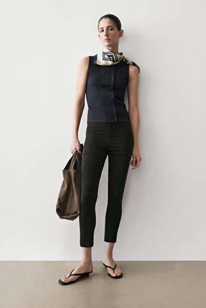 Massimo Dutti Patlet detaylı pamuklu top